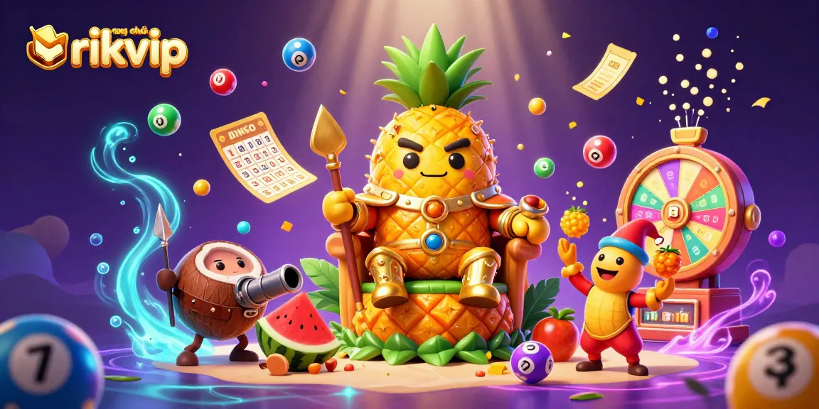 Engage in vibrant gameplay at trang chủ rikvip with thrilling lottery balls and energetic casino elements.