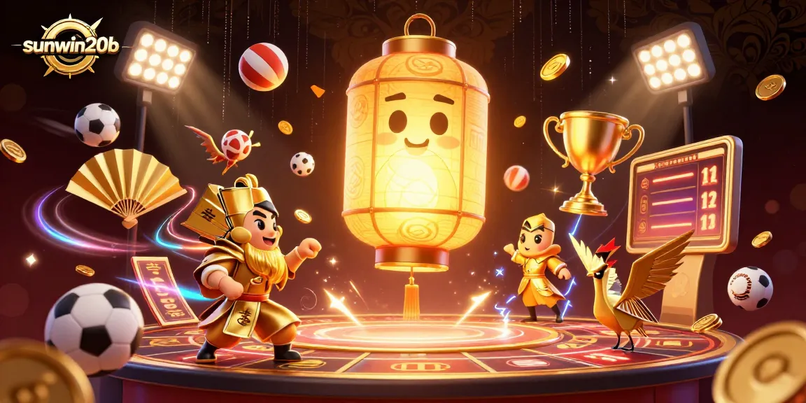 Experience thrilling gameplay through sunwin20b with an engaging 3D casino scene filled with dynamic sports elements.