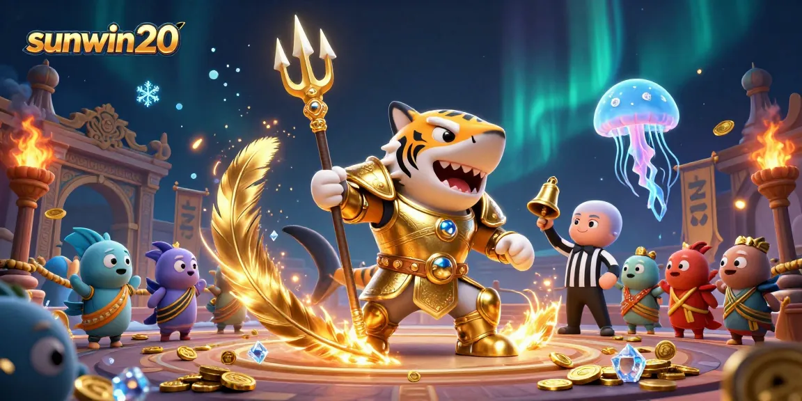 Experience the thrilling underwater colosseum action in sunwin20 with vibrant characters and casino elements.