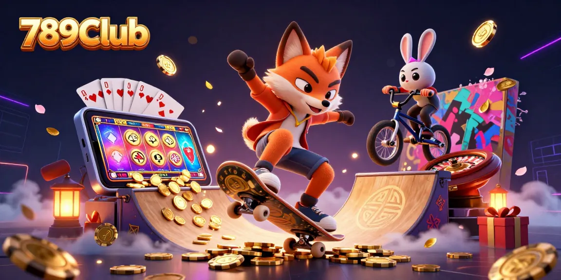 Experience thrilling gameplay at 789Club with dynamic casino visuals and exciting characters.